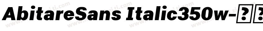 AbitareSans Italic350w字体转换